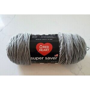 Red Heart Super Saver Yarn Dusty Grey 5399 Solid 7 oz Acrylic Medium 4